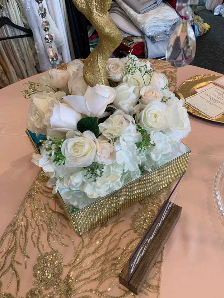 Fake floral centerpieces - 4
