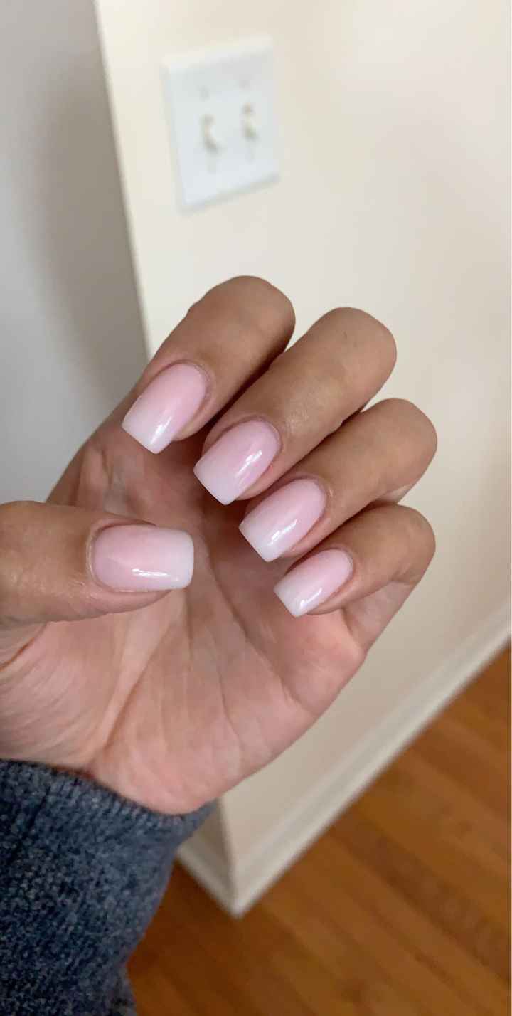 Wedding day nails - 1