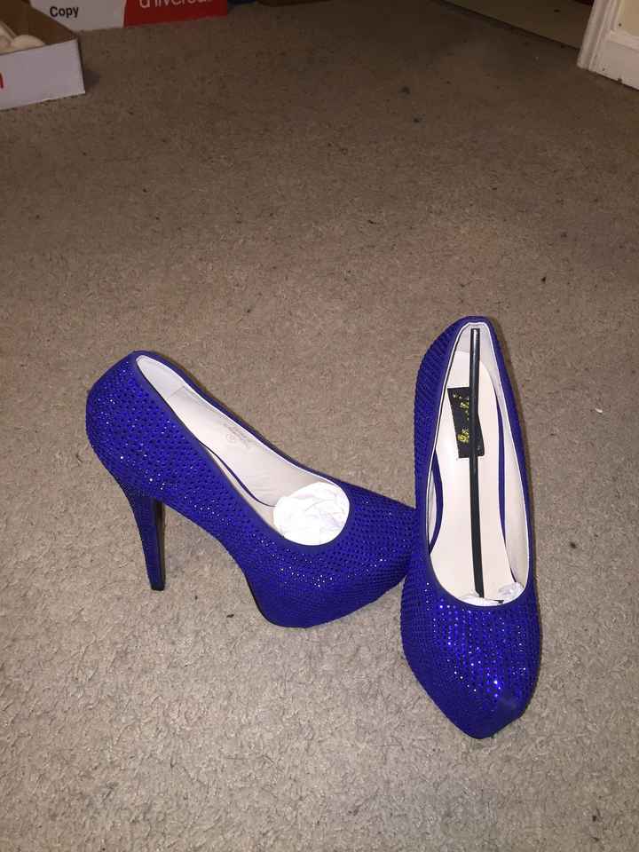 In my red high heels!