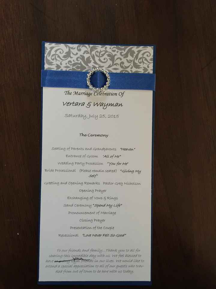 DIY Wedding Programs