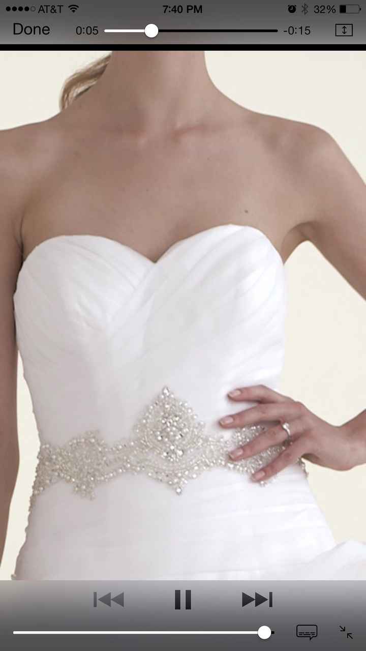 Brides with strapless gowns with sweetheart neckline!