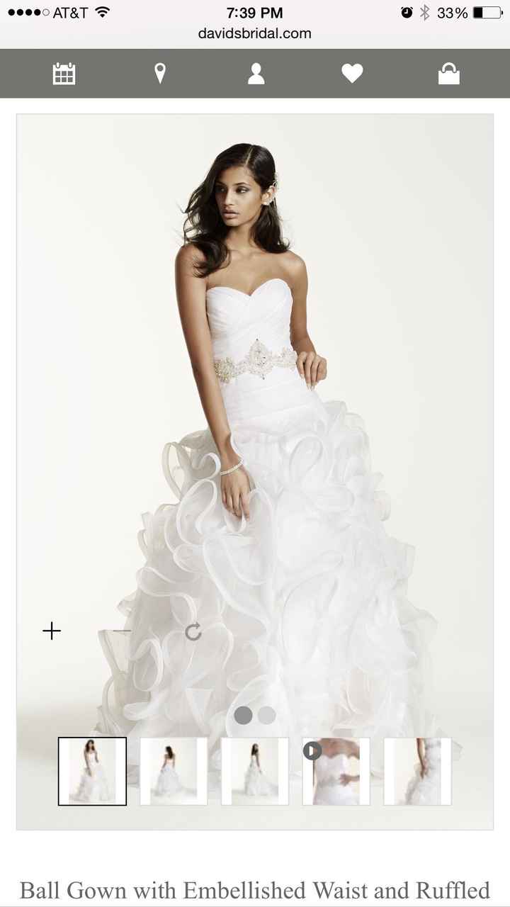 Brides with strapless gowns with sweetheart neckline!