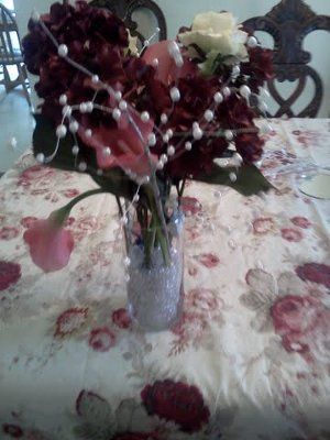 Redone invite ... and redone centerpieces