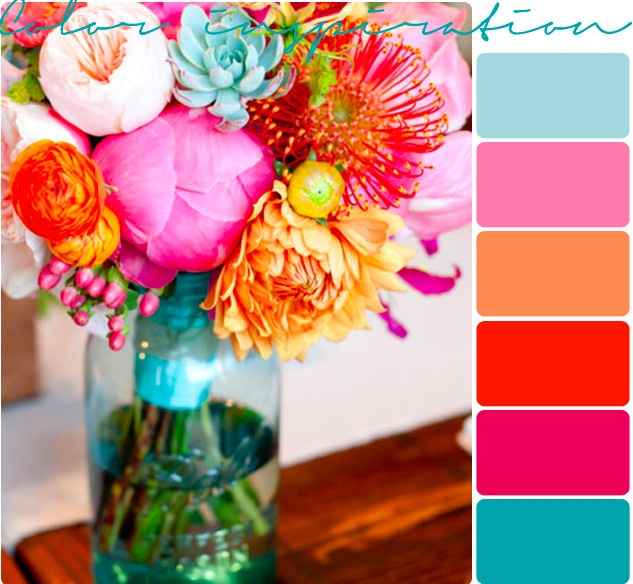 Wedding colors with "Malibu"