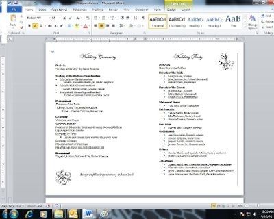 Wedding Programs - Please share