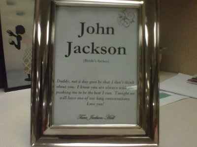 1st DYI.....Table Number/Names  - I welcome all comments