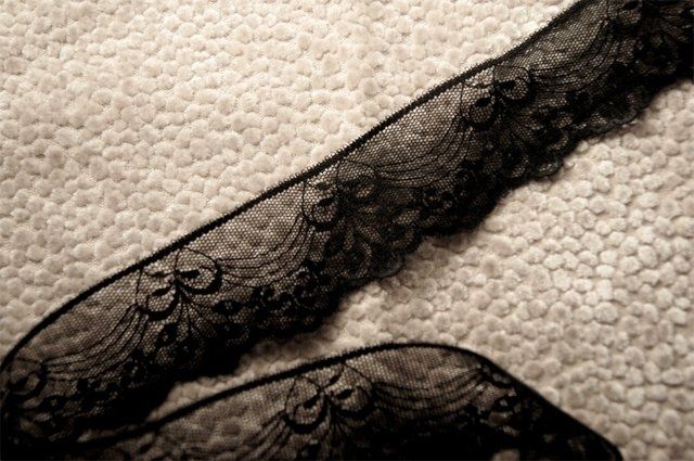 black lace ribbon.. Cheap?
