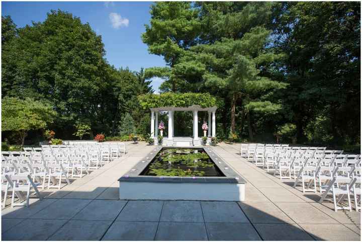 DIY Ceremony Flowers - planted flowers