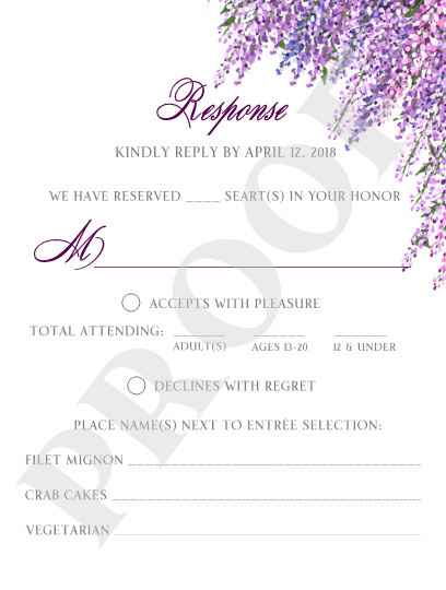 Feedback on RSVP Card