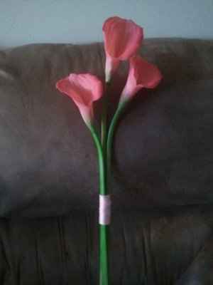 DIY calla lily arm bouquet *pic*