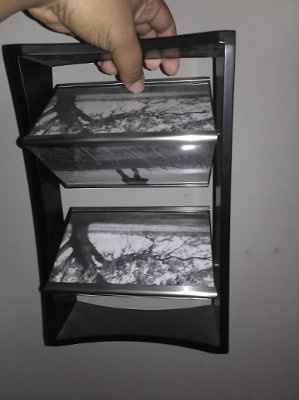 Did anyone display their wedding photos in a special way?