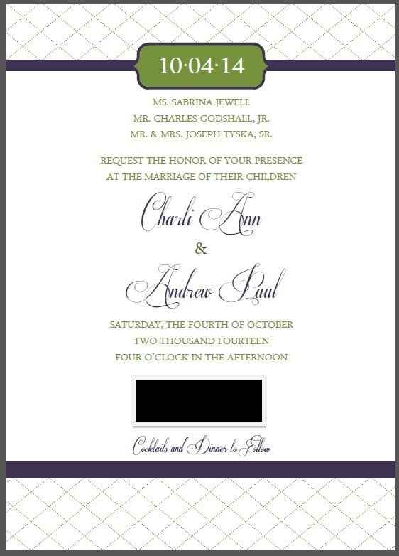 DIY Invites: Did you say "I Will"?