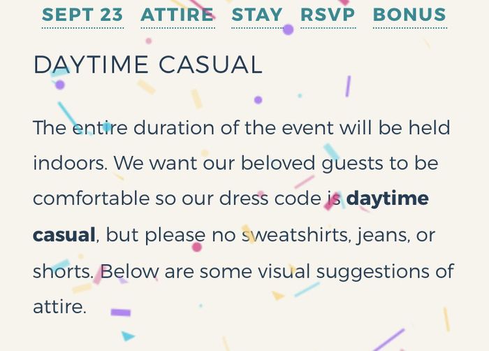 Wedding Dress Code? - 1