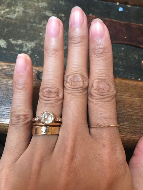 Let’s see those wedding bands! 15
