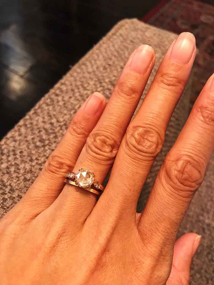2 carat ring on online size 4 finger