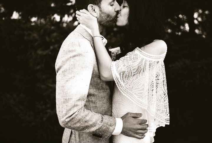 Does your wedding dress have lace, beading, or both? - 1