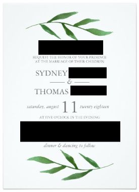 Wedding invitations with divorced parents 1