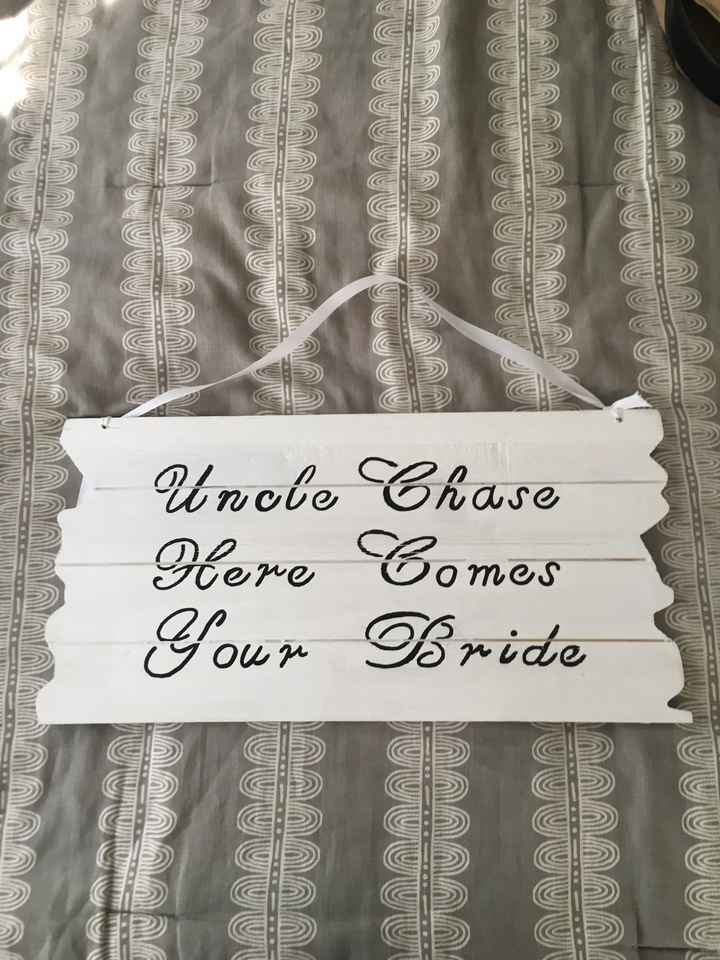 diy “here Comes the Bride” Sign - 1