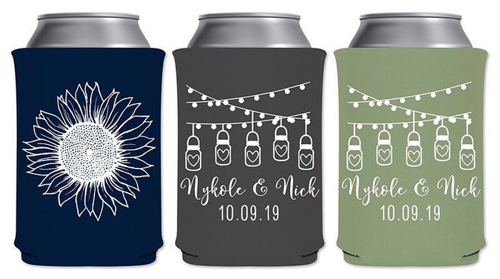 Koozie for wedding 1
