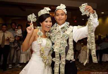I'm having a cash bar, dollar dance, cash gift only, camo themed wedding in a park