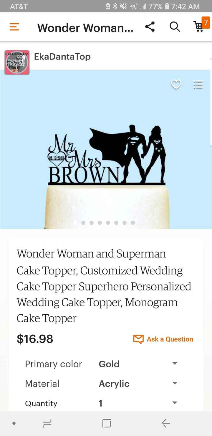 Wedding Cake Toppers - 1