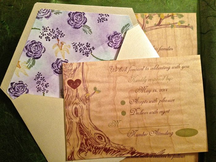 DIY invitation (pics) I printed on WOOD!!! So proud of myself