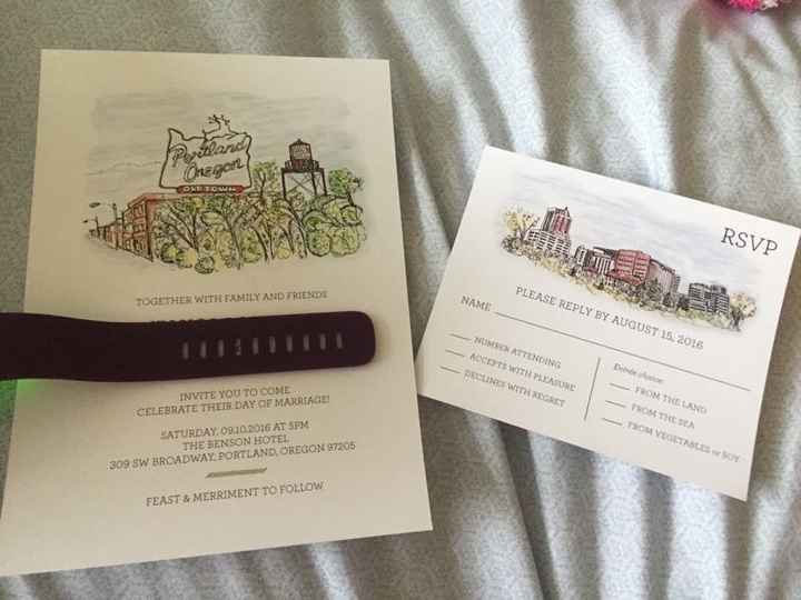 Happy Friday! Just printed out our invites :)