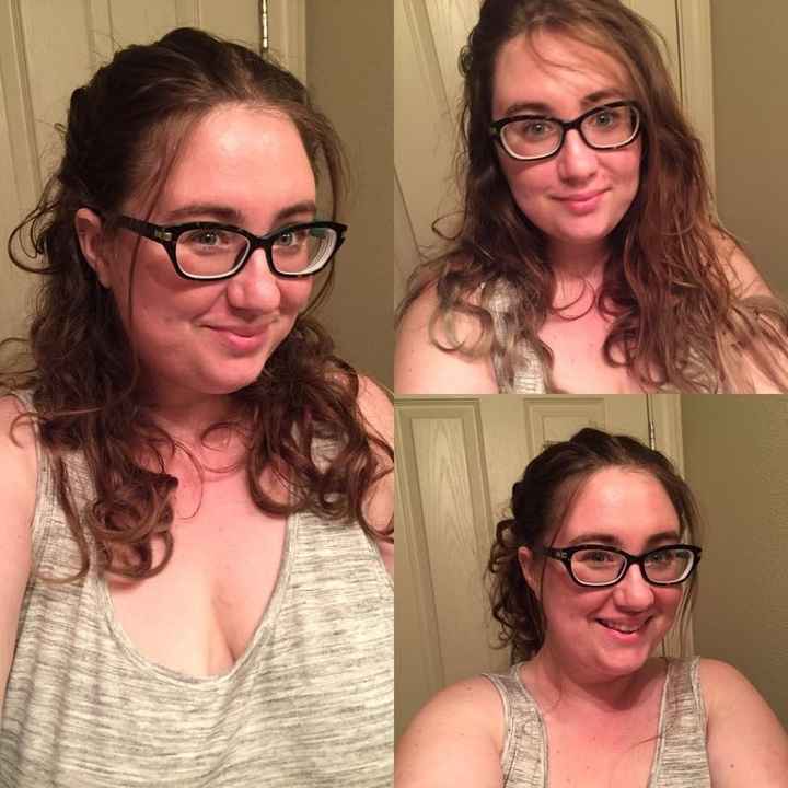Engagement pics tomorrow... How should I wear my hair?