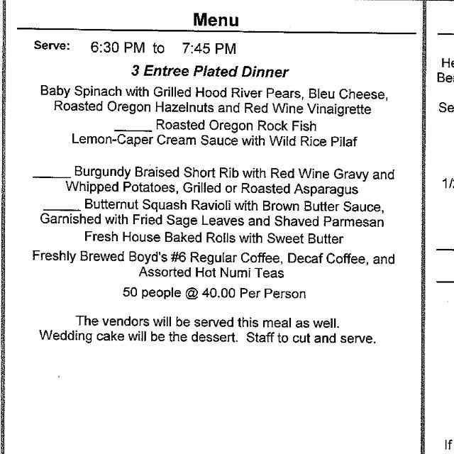 Critique my menu!