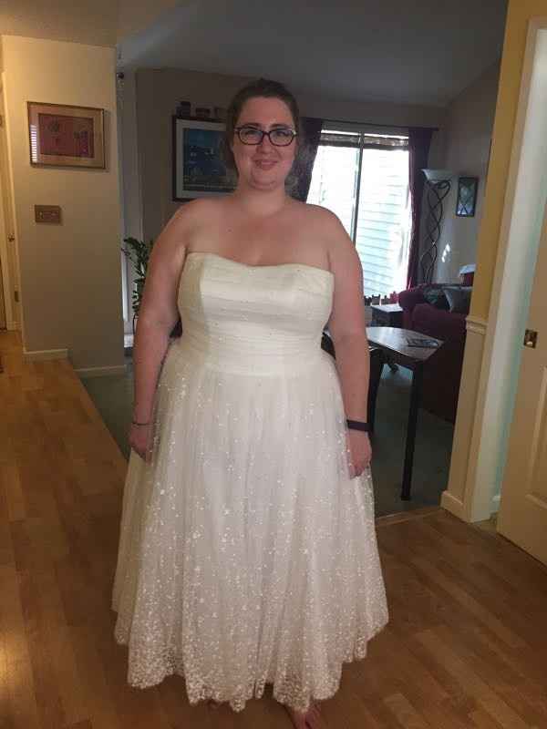 Picking up my dress!!