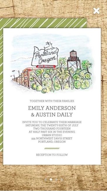Invitation decision! FH and I like different designs.. Options welcomed