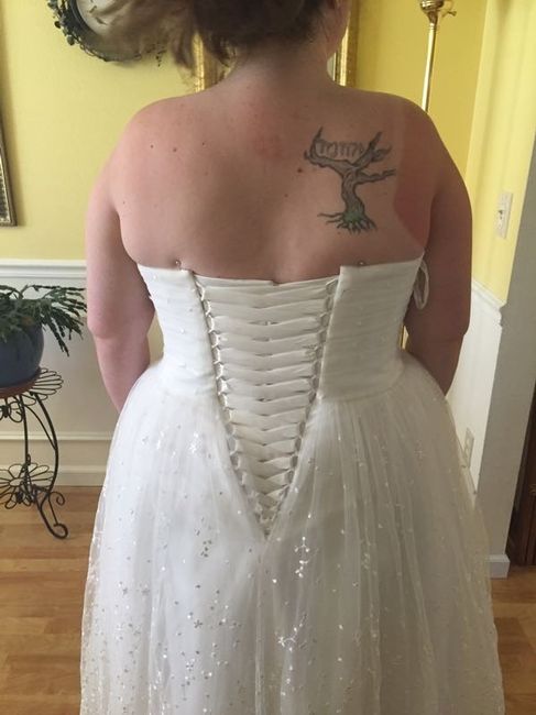 Picking up my dress!!