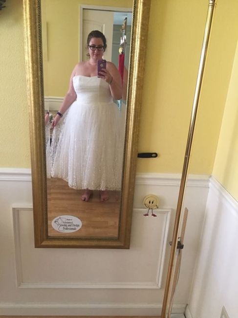 Picking up my dress!!