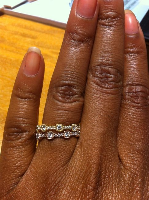 We haven't seen any BLING in a while!  Show off your rings!