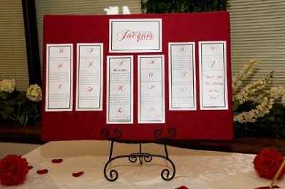 Seating Chart Wedding Easel
