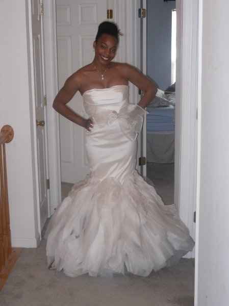 Did you dye your wedding dress?