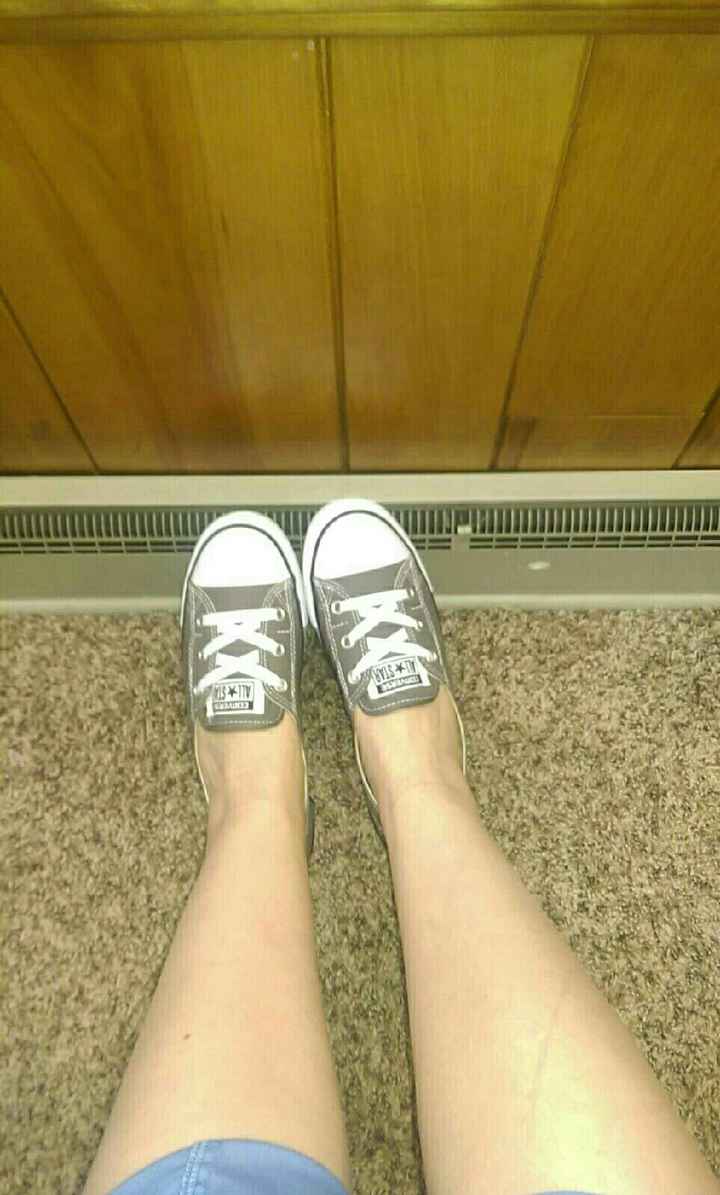 Practical bride-practical shoes