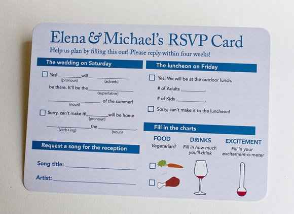 Drinking sections in the RSVP