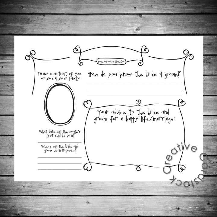 What are you doing for your guestbook?