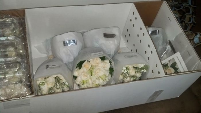 Flowers arrived! Wedding is almost here!