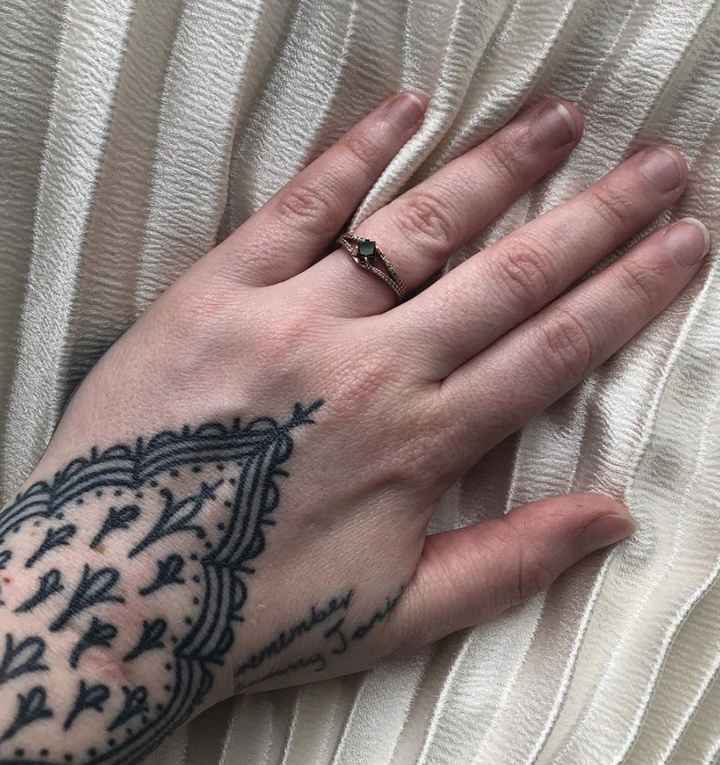 Engagement ring that totally matches my personality