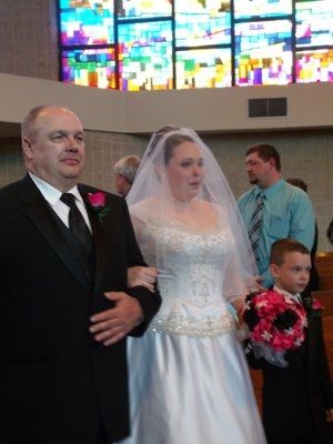 KWR: You   your dad (or the person walking down the aisle)