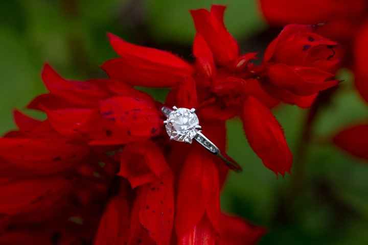 I'd love to see everyone's engagment rings.