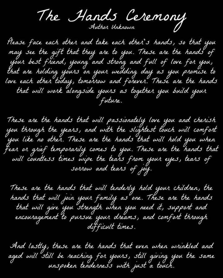 "Blessing of the Hands"