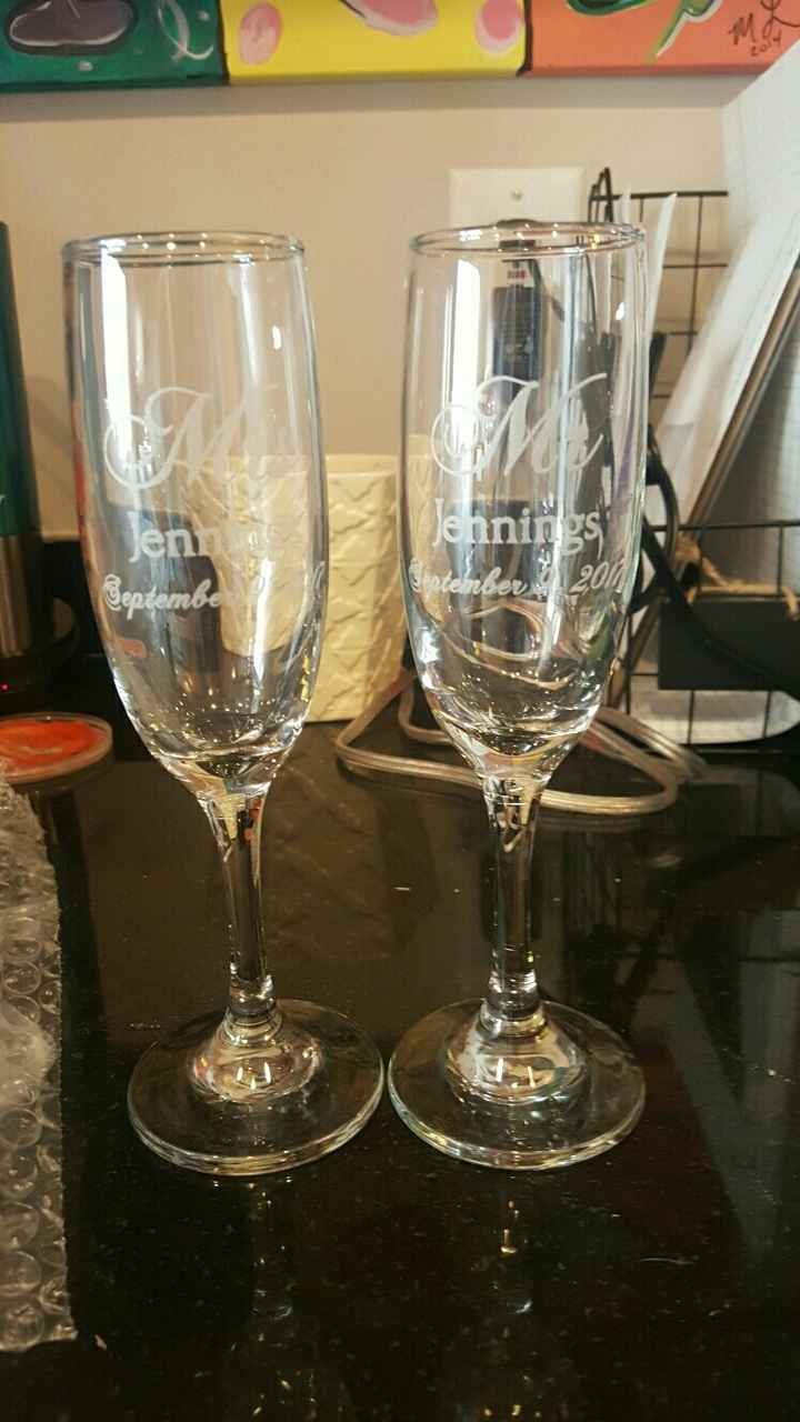 Let's see everyone's champagne flutes!