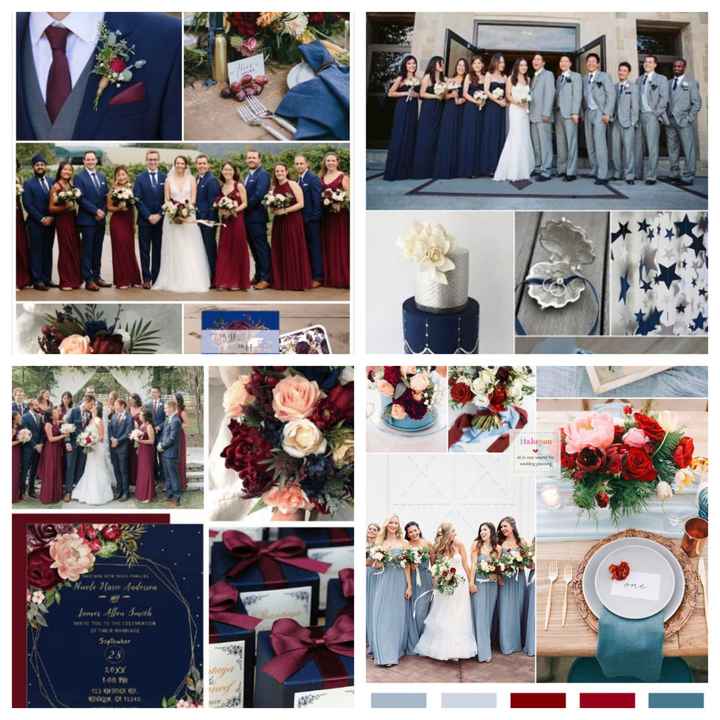 Burgundy and Blue or Dark and Light Blue? - 1