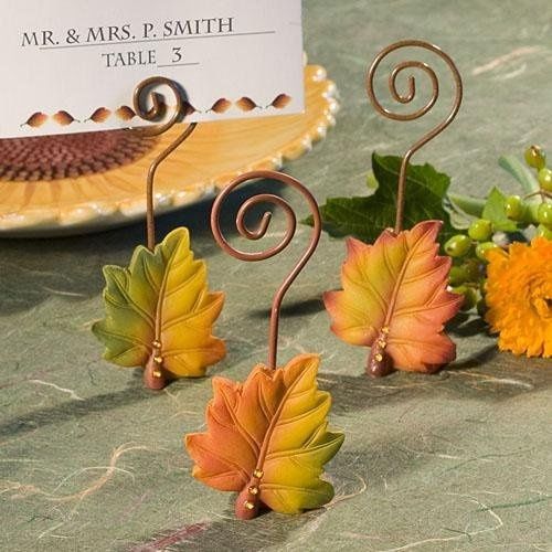 Fall wedding ideas! Place card holders!