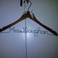Show me you wedding dress hanger, where did you buy your hanger?