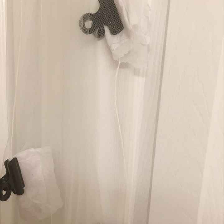 How to straighten pencil edge veil? - 1