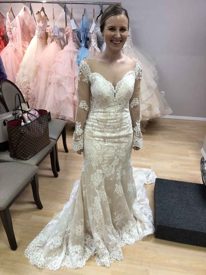 First fitting done - so excited for this bustle! - 1